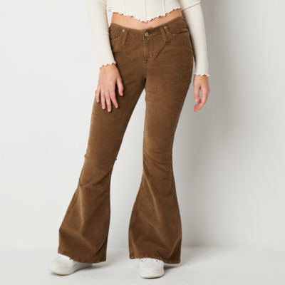 Arizona Stretch Fabric Womens Low Rise Flare Leg Jean, Color: Tiki Brown -  JCPenney