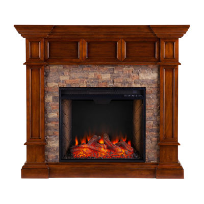 Southern Enterprises Electric Fireplace, Color: Buckeye Oak Finish -  JCPenney