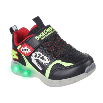 Skechers Lights Illumi Brights Glow Toddler Boys Sneakers, Black Lime - JCPenney