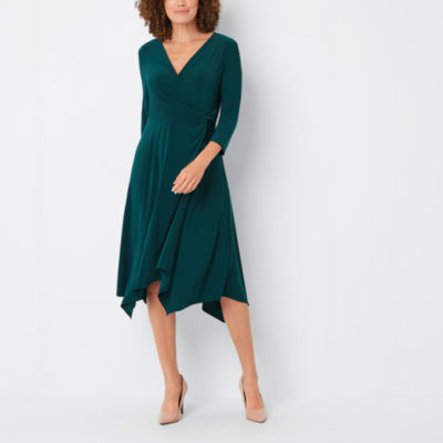 jcpenney hunter green dress