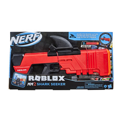 Hasbro Nerf Roblox SharkBite: Web Launcher Rocker Blaster, Includes Code to  Redeem Exclusive Virtual Item, 2 Nerf Rockets, Pump Action
