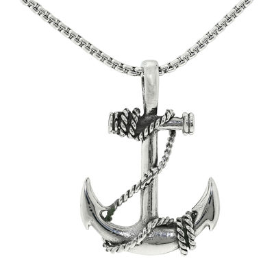 Anchor with store cross pendant