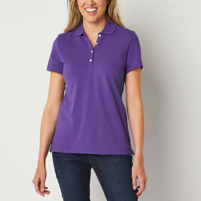 St. John s Bay Tall Womens Short Sleeve Polo Shirt