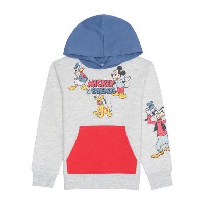 Disney Collection Disney 100 Little & Big Girls Crew Neck Long Sleeve  Minnie Mouse Fleece Sweatshirt, Color: Coral - JCPenney