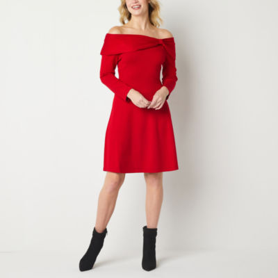 Jessica howard off on sale the shoulder dress