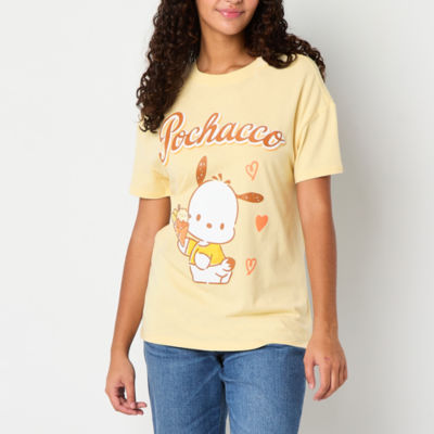 Juniors Pochacco Boyfriend Tee Womens Crew Neck Short Sleeve Juniors Pochacco Boyfriend Tee Womens Crew Neck Short Sleeve