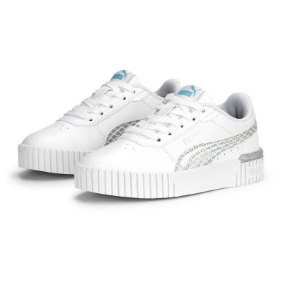 PUMA Carina 2.0 Mermaid Little Girls Sneakers Color White Blue