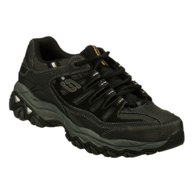 bom contrast af hebben Skechers® Afterburn Memory Fit Mens Athletic Shoes-JCPenney, Color: Black  Charcoal