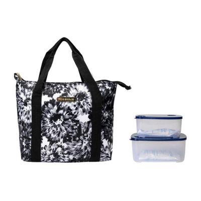 Isaac Mizrahi Inwood Insulated Tote With 2 Containers And Freezer