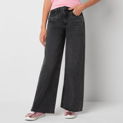 Madden Girl Big Girls Straight Leg Jean, Color: Washed Black - JCPenney