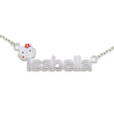 Hello kitty name deals necklace