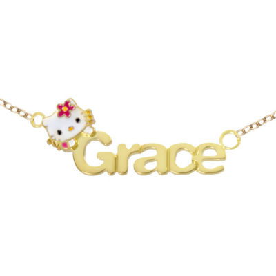 Hello kitty on sale name necklace