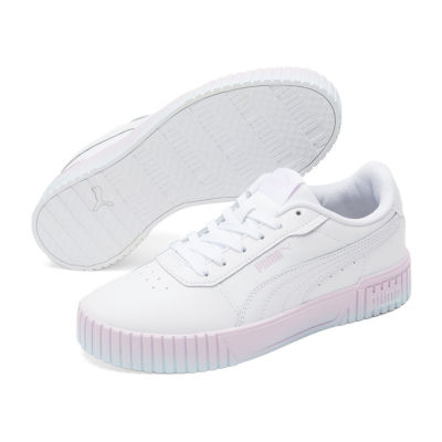 Puma shoes cheap white and pink