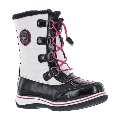 Girls white winter clearance boots