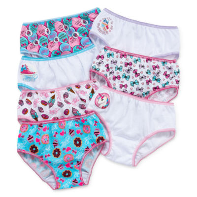 Little Girls JoJo Siwa 7 Pack Brief Panty, Color: Multi - JCPenney