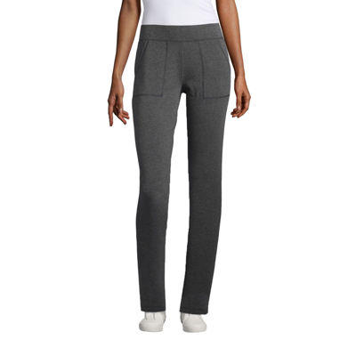 St. John's Bay Womens Mid Rise Slim Pant, Color: Charcoal Grey