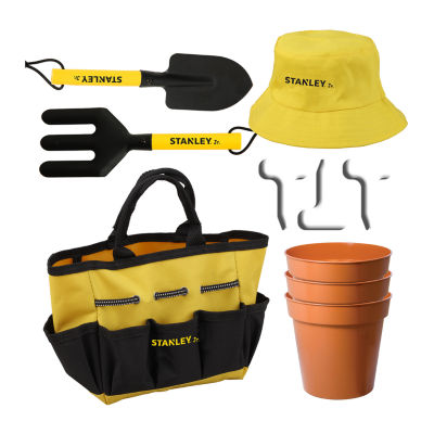 STANLEY Jr - 10-piece Garden Tools Set With Sun Hat and Bag For Kids -  JCPenney
