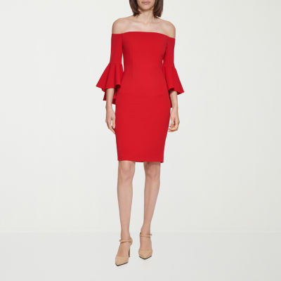 Marc New York Womens 3 4 Sleeve Sheath Dress JCPenney