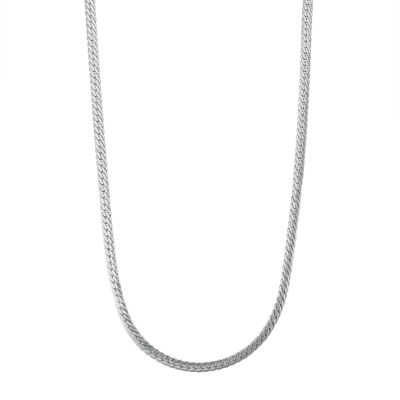 Herringbone white gold on sale chain