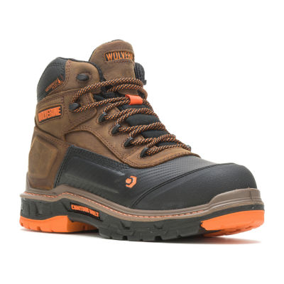 Wolverine Mens Overpass Waterproof Flat Heel Work Boots, Color
