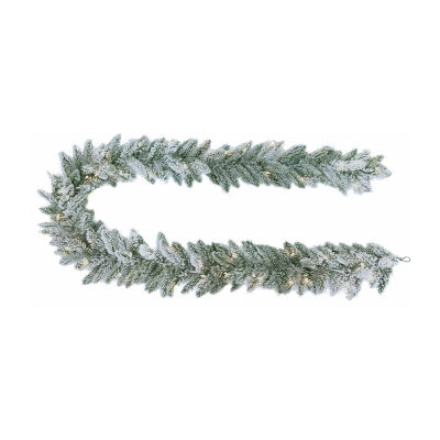 Kurt Adler 9-Foot Pre-Lit Crystal White Garland, Color: White - JCPenney