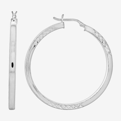 Sterling Silver 45mm Hoop Earrings JCPenney