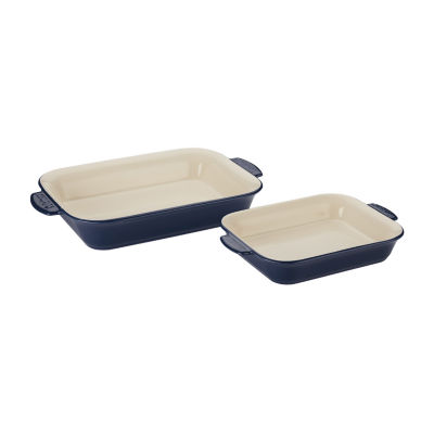 Cuisinart Porcelain 2-pc. Nesting Baker Set, Color: Dark Denim