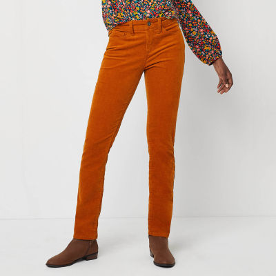 St. John's Bay Womens Mid Rise Straight 
