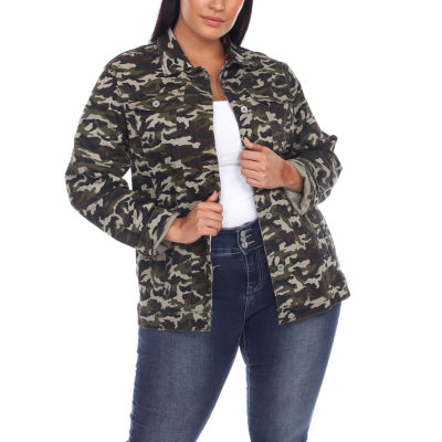 White Mark Midweight Denim Jacket Plus Color Green JCPenney
