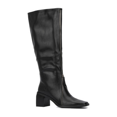chikane Calamity mangel Torgeis Womens Shylah Block Heel Dress Boots, Color: Black - JCPenney