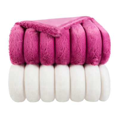 Forever 21 Kylie Faux Fur Throw Color Pink JCPenney