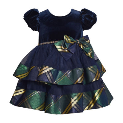 Bonnie Jean Toddler Girls Short Sleeve Puffed Babydoll Dress