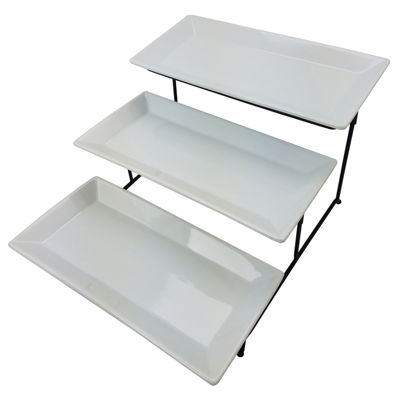 3 tier best sale plate server