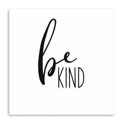 Lumaprints Be Kind Giclee Canvas Art, Color: Black - Jcpenney