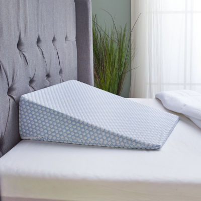 Sleep Philosophy Memory Foam Wedge Pillow - White