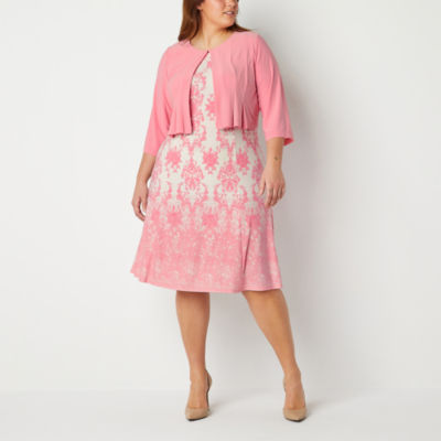 White plus size on sale dresses at jcpenney