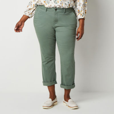 Stretch Cotton Twill Girlfriend Chino Pants  Stretch cotton, Chinos pants,  Cotton twill