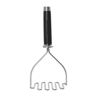 KitchenAid Potato Masher Cauliflower Beans Wide Cooking Tool Utensil Black