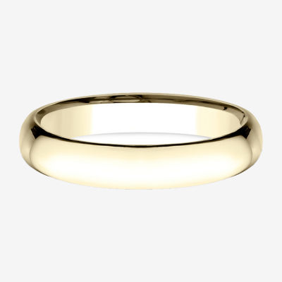 Womens 14K Yellow Gold 4MM Light Comfort-Fit Wedding Band - JCPenney