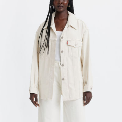 Women's levi's cheap white denim jacket