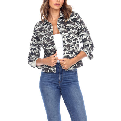 Jcpenney white best sale denim jacket