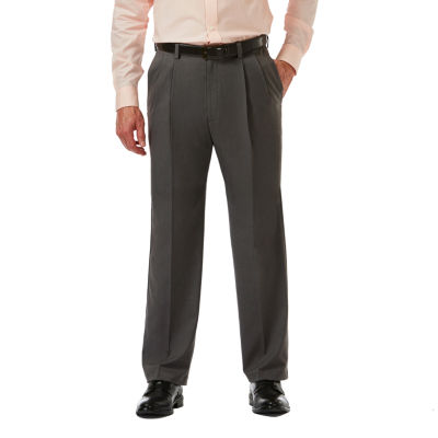 Haggar® Mens Cool Right Performance Classic Fit Pleated Pant - JCPenney