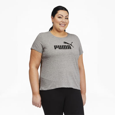 PUMA Essentials Womens Crew Neck Short Sleeve T Shirt Plus JCPenney