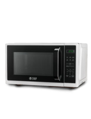 COMMERCIAL CHEF 0.7 Cu. Ft. Countertop Microwave with Digital Display Black  Microwave with 10 Power Levels CHM7MB, Color: Black - JCPenney