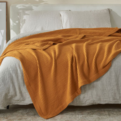 Grand hotel woven cotton best sale throw blanket