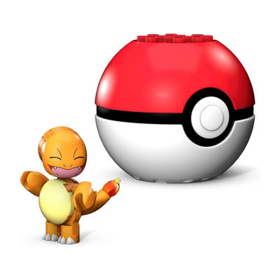 Pokemon Mega Construx - Charmander With Poke Ball Building Set, Color:  Orange - JCPenney