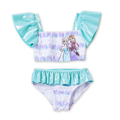 Disney Girls Frozen Bikini 4 Pack - Blue - Size 4-6