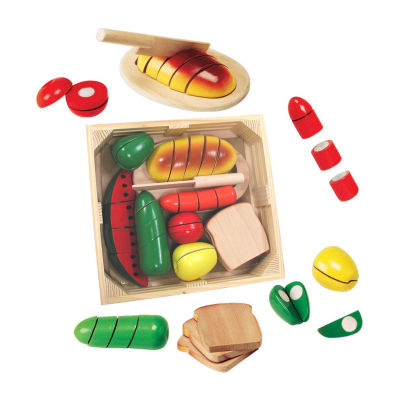 Melissa & doug hot sale wooden cutting food