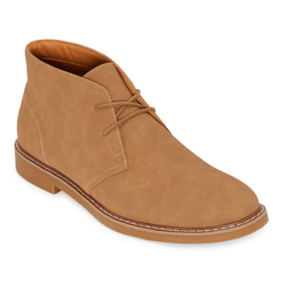 mutual weave mens chip chukka boots block heel
