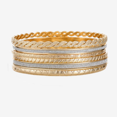 Jcpenney hot sale gold bangles